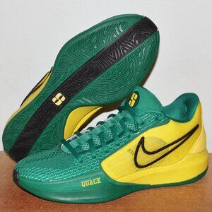 Nike Sabrina 1 Oregon Ducks Basketball Shoes Womens 7.5 Green Yellow
